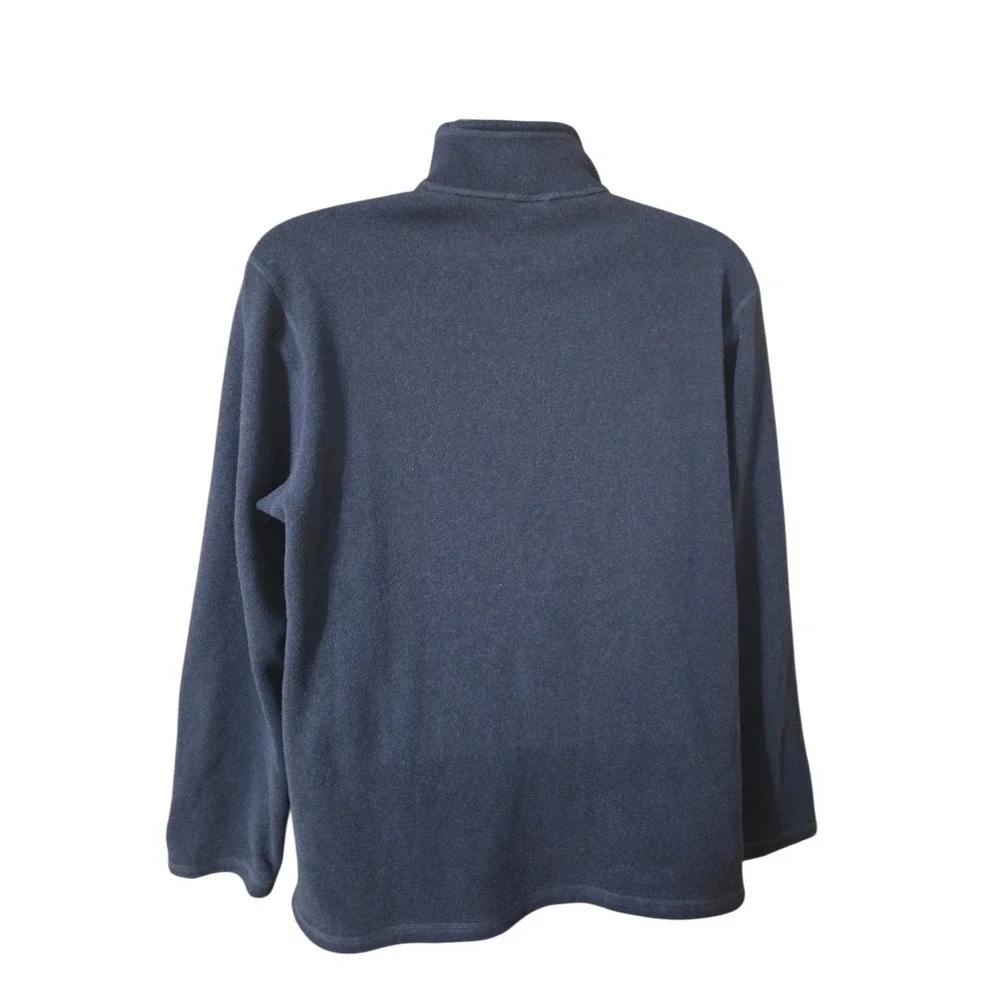 The North Face Navy Blue Men's 1/4-Zip Sporty Knit Sweater L